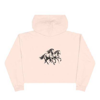 Horsin' Around Women's Crop Hoodie