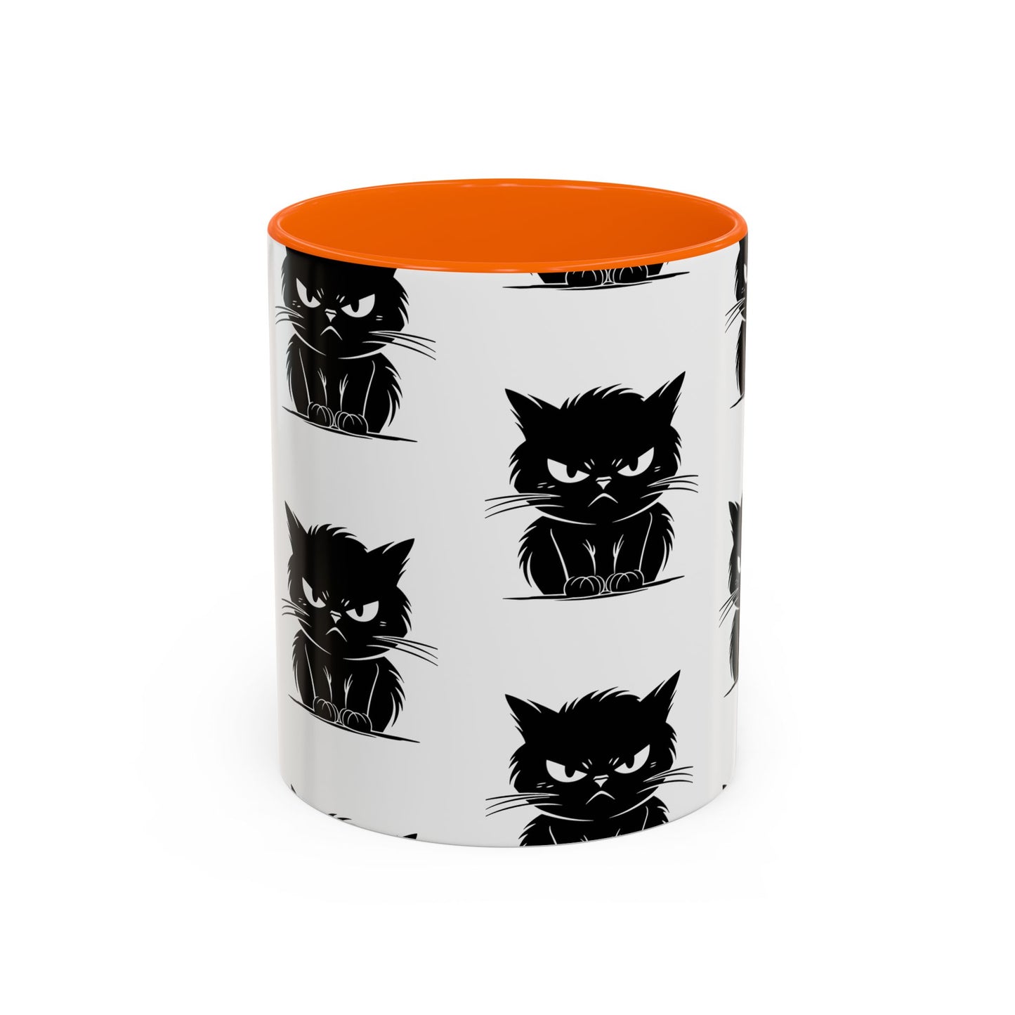Angry Cat 2-Tone Coffee Mug