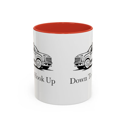 Down To Hook Up 2-Tone Coffee Mug
