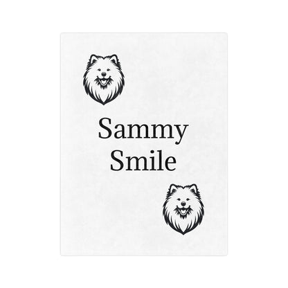 Sammy Smile Velveteen Microfiber Blanket