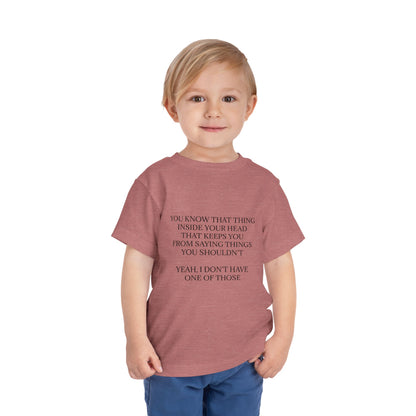 No Filter Toddler Unisex Short Sleeve Crewneck Tee