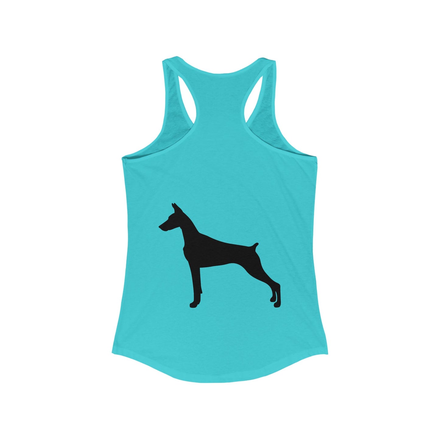 Doberman Silhouette Women's Racerback Tank