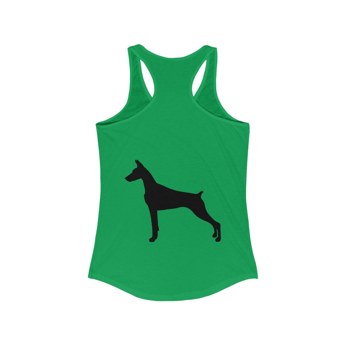 Doberman Silhouette Women's Racerback Tank