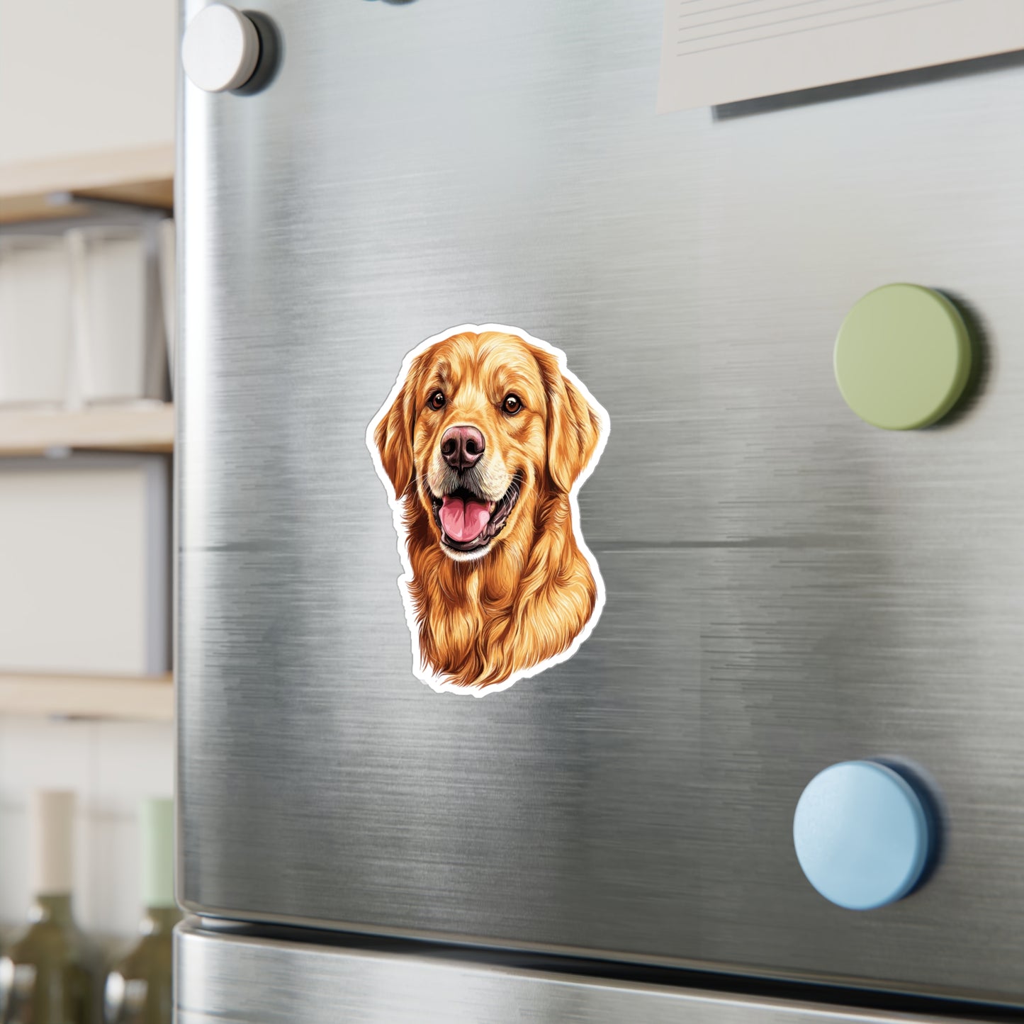 Golden Head Vinyl Decal