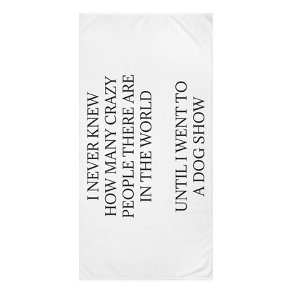 Never Knew Mink-Cotton  Beach Towel