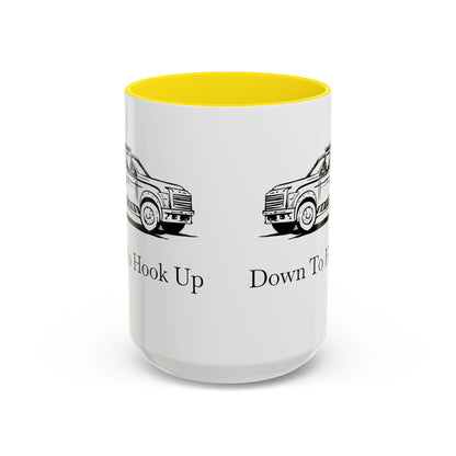 Down To Hook Up 2-Tone Coffee Mug