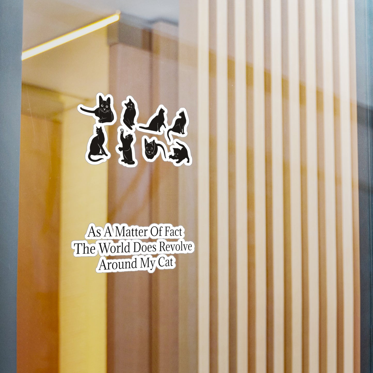 Matter Of Fact Cat Vinyl Decal