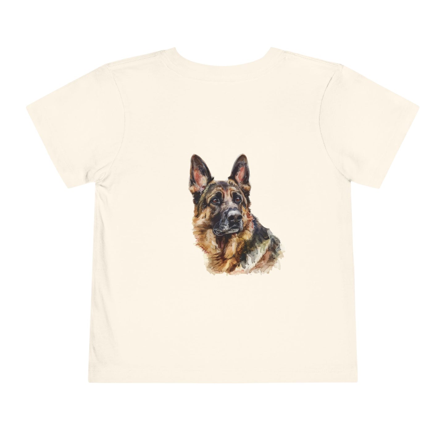 German Shepherd Head Toddler Unisex Short Sleeve Crewneck Tee