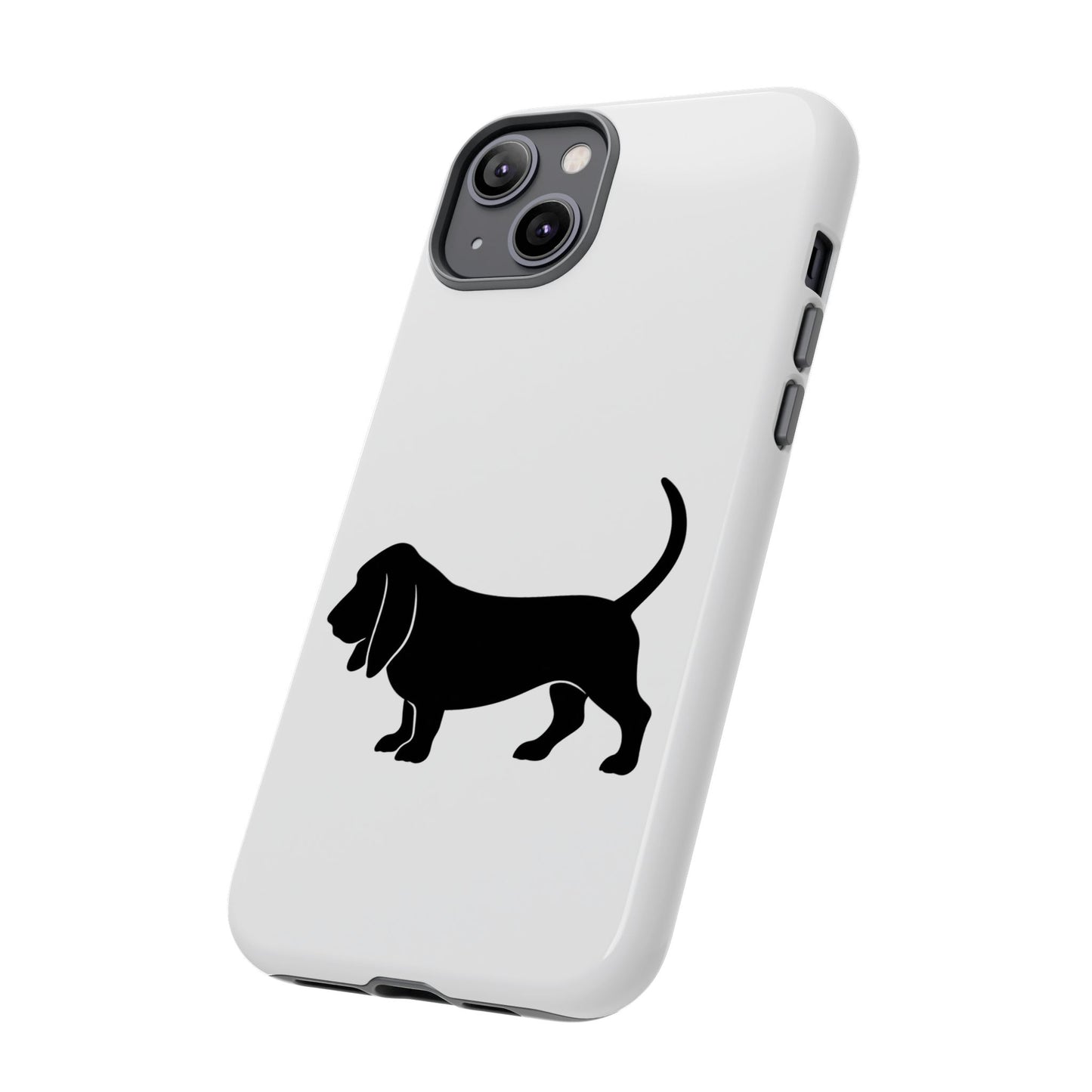 Basset Hound Silhouette iPhone Case