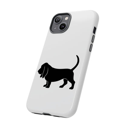 Basset Hound Silhouette iPhone Case