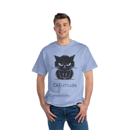 Cat-ittude Men's Short-Sleeve Crewneck Tee