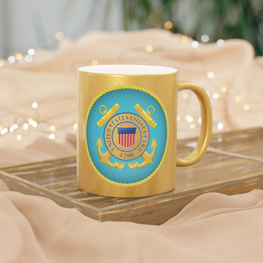 US Coast Guard Metallic Coffee Mug