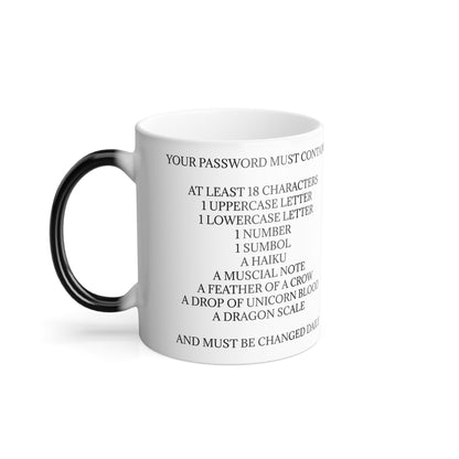 Password Color Changing Mug