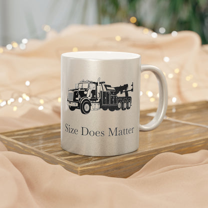 Size Does Matter Metallic Coffee Mug