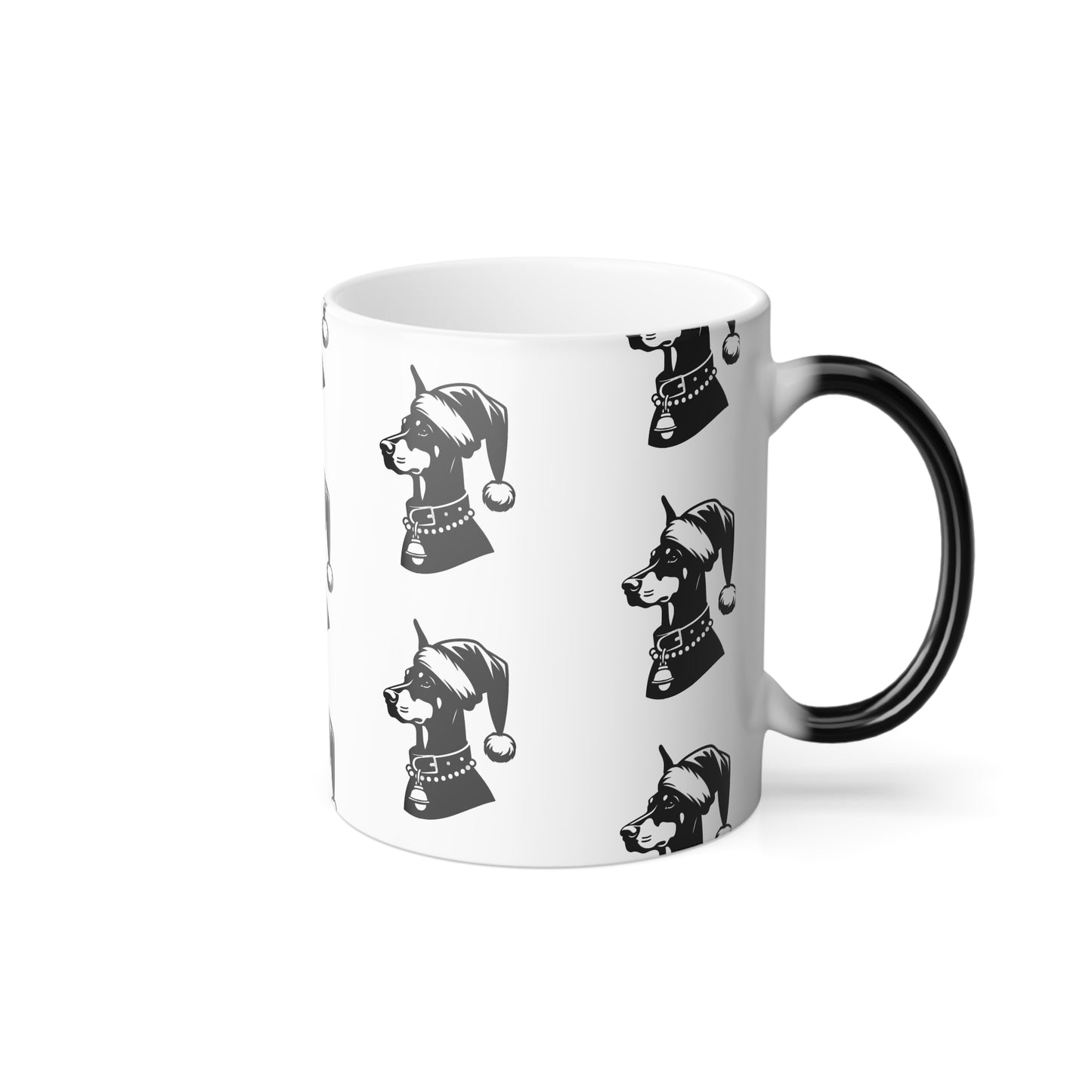 Santa Paws Doberman Color Changing Mug