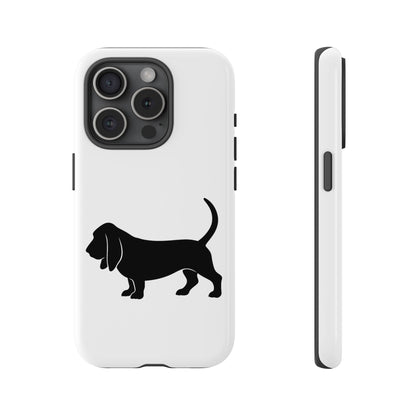Basset Hound Silhouette iPhone Case