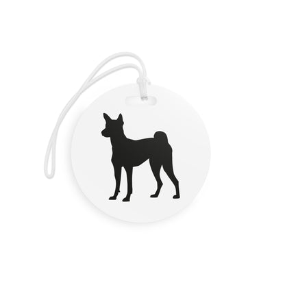 Basenji Silhouette Luggage Tag