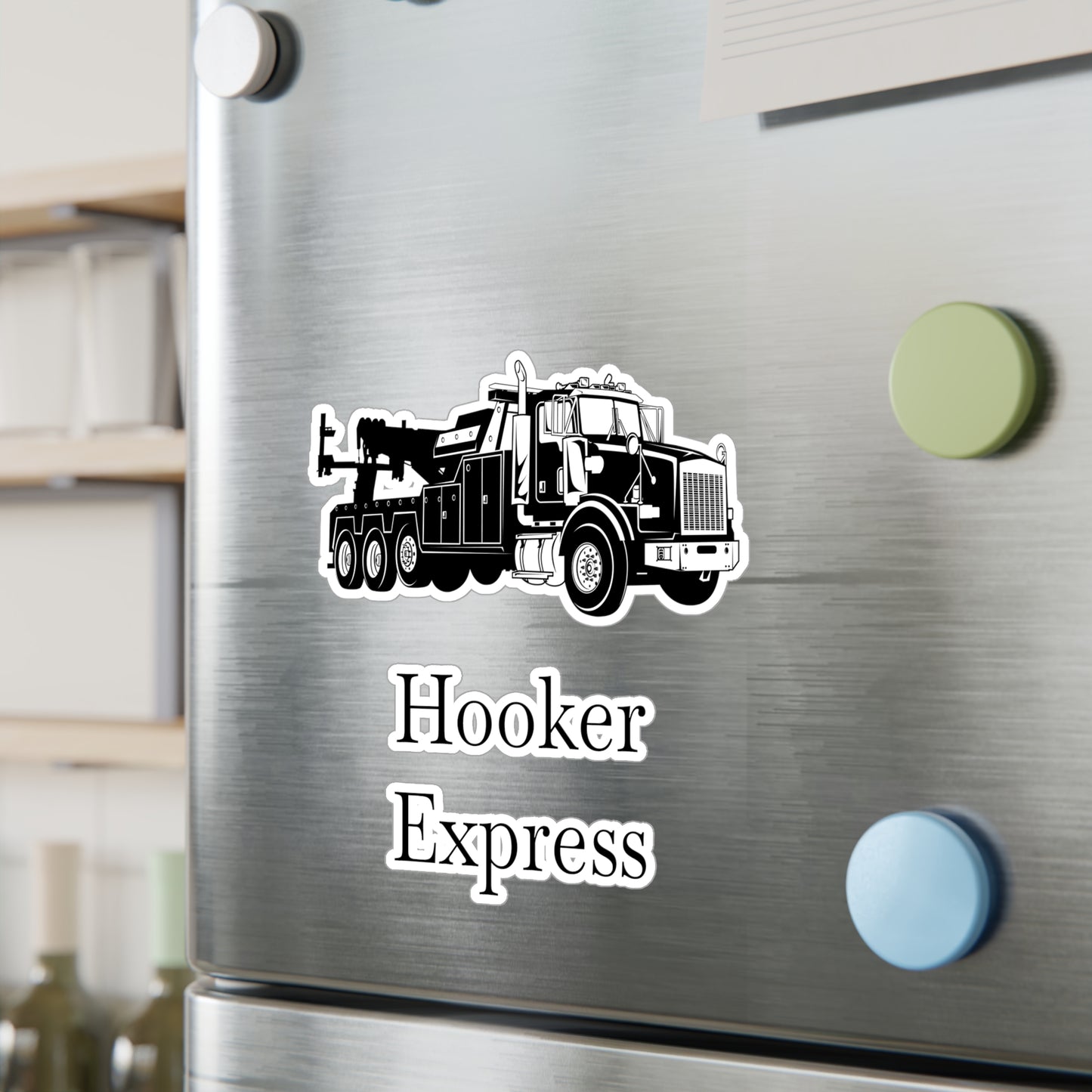H**ker Express Heavy Tow Truck Vinyl Decal