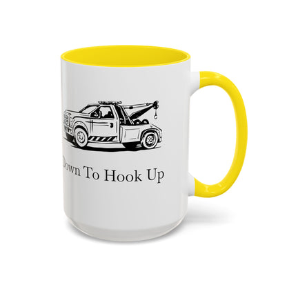 Down To Hook Up 2-Tone Coffee Mug