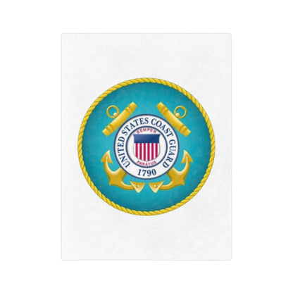US Coast Guard Velveteen Microfiber Blanket