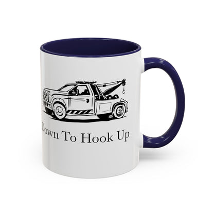 Down To Hook Up 2-Tone Coffee Mug