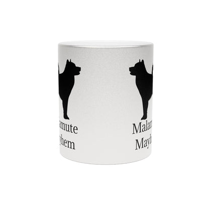 Malamute Mayhem Metallic Coffee Mug