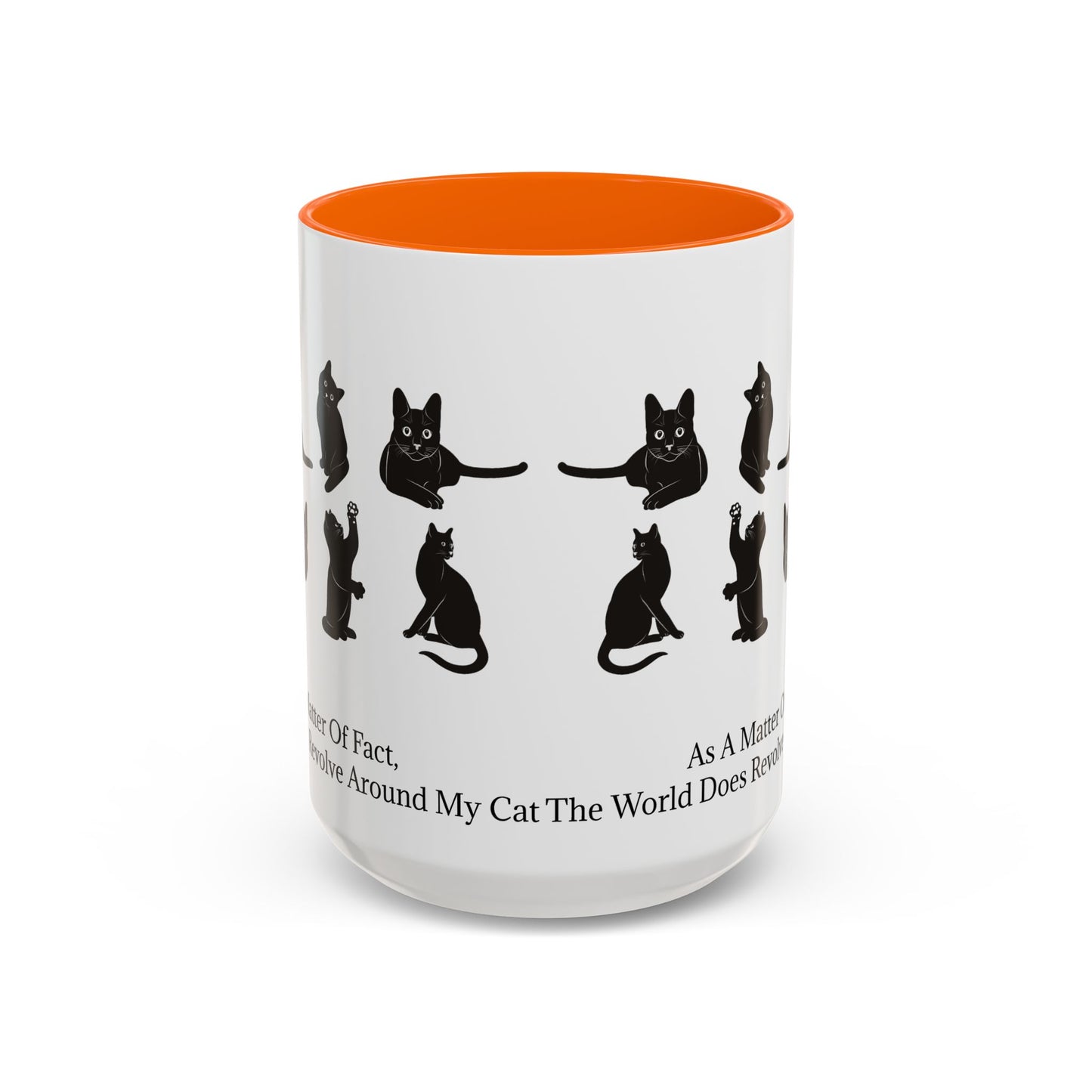 Matter Of Fact Cat 2-Tone Coffee Mug
