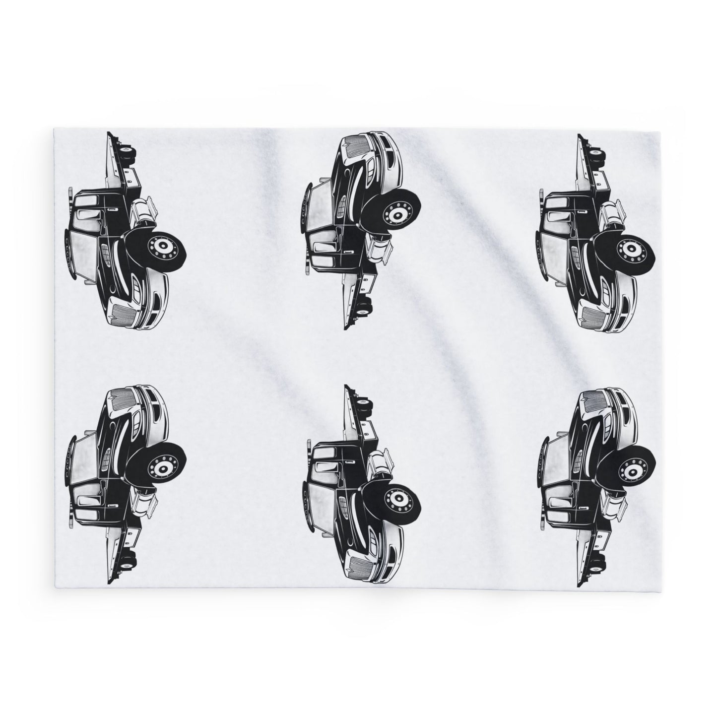 Flatbed Tow Truck Arctic Fleece Blanket