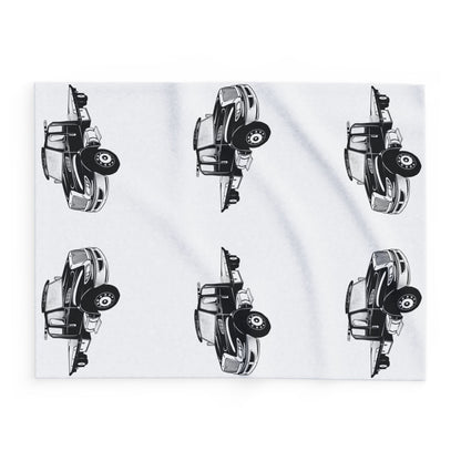 Flatbed Tow Truck Arctic Fleece Blanket