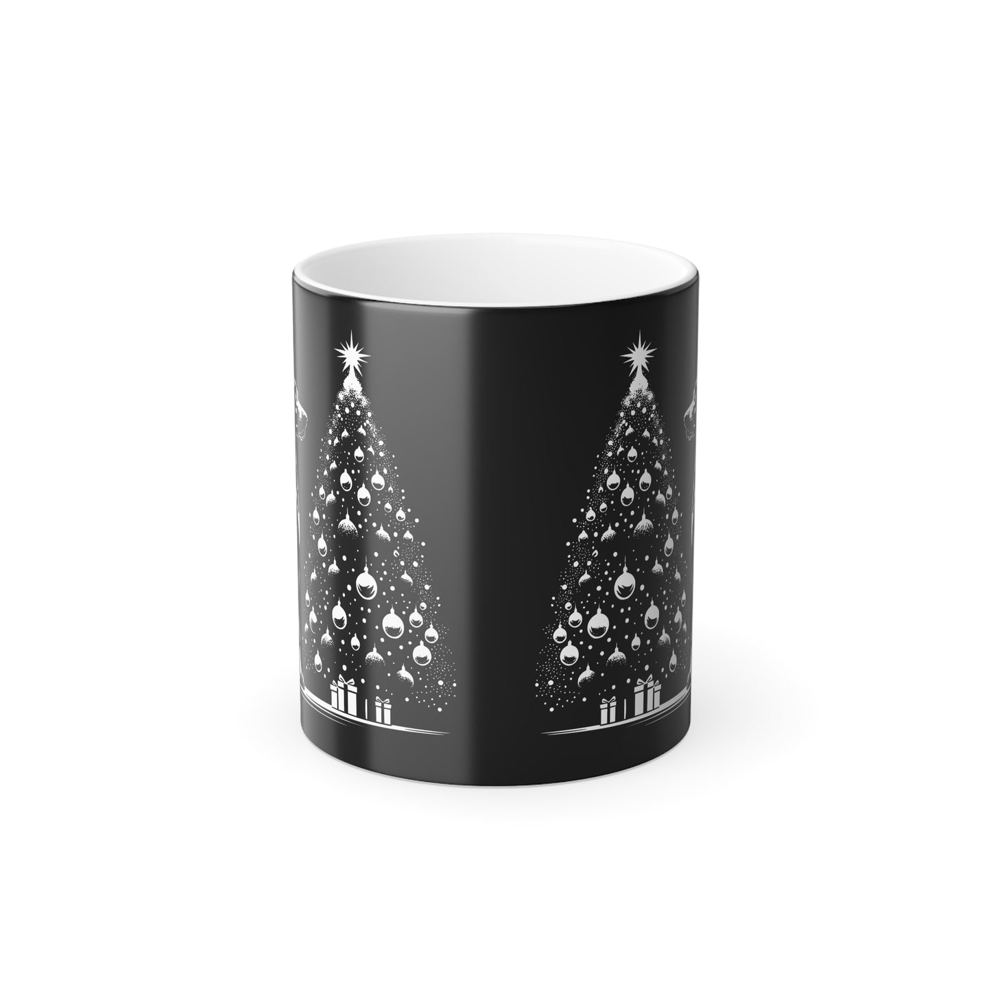 Doberman Christmas Tree Color Changing Mug