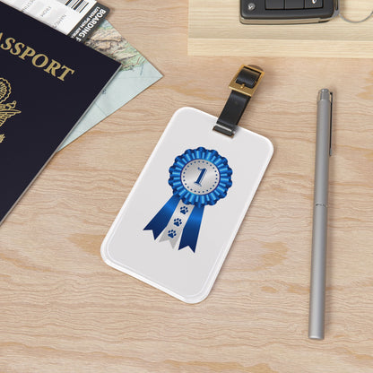 Show Ribbon Leather Strap Luggage Tag