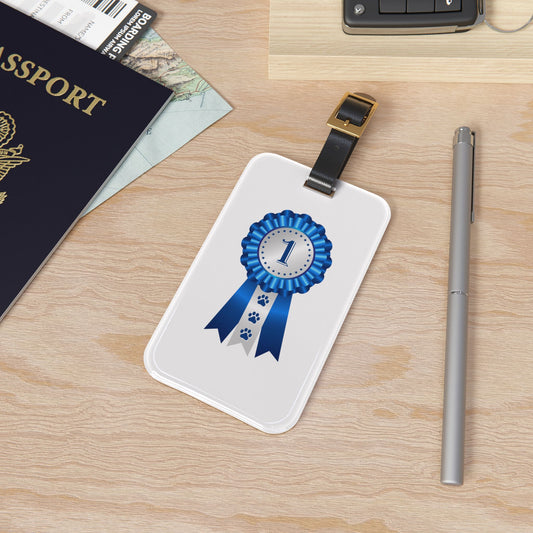 Show Ribbon Leather Strap Luggage Tag