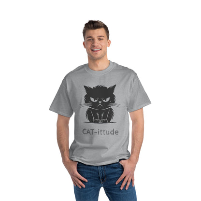 Cat-ittude Men's Short-Sleeve Crewneck Tee