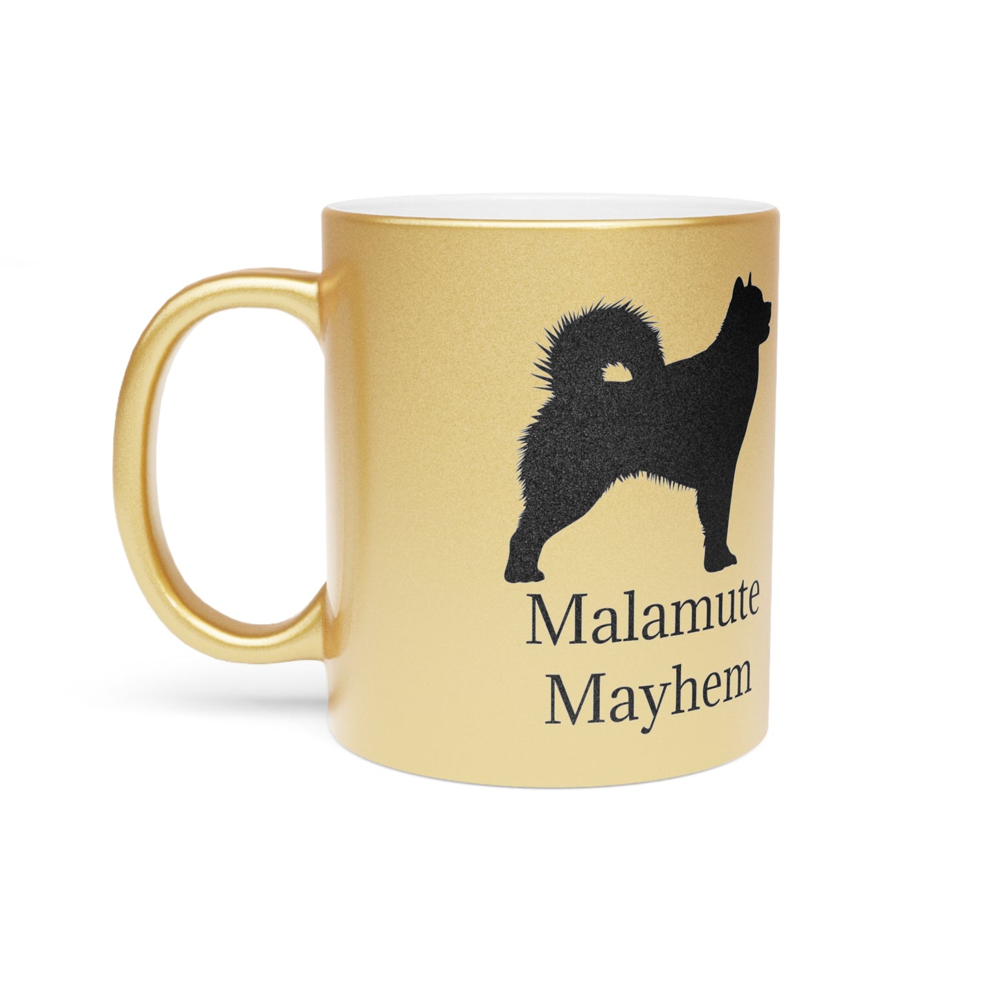 Malamute Mayhem Metallic Coffee Mug