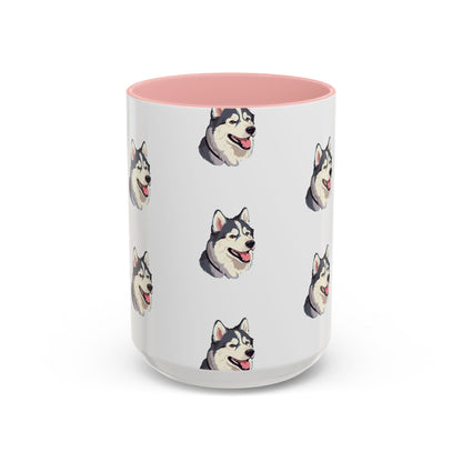 Malamute Head 2-Tone Coffee Mug