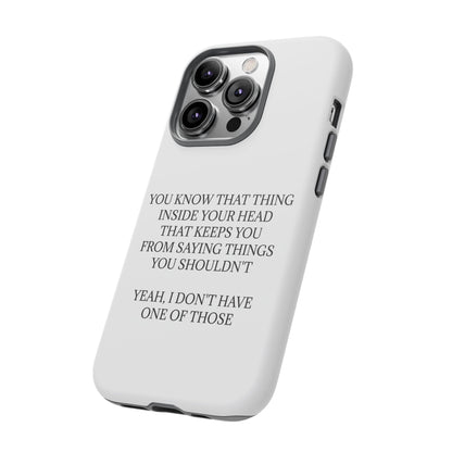No Filter iPhone Case