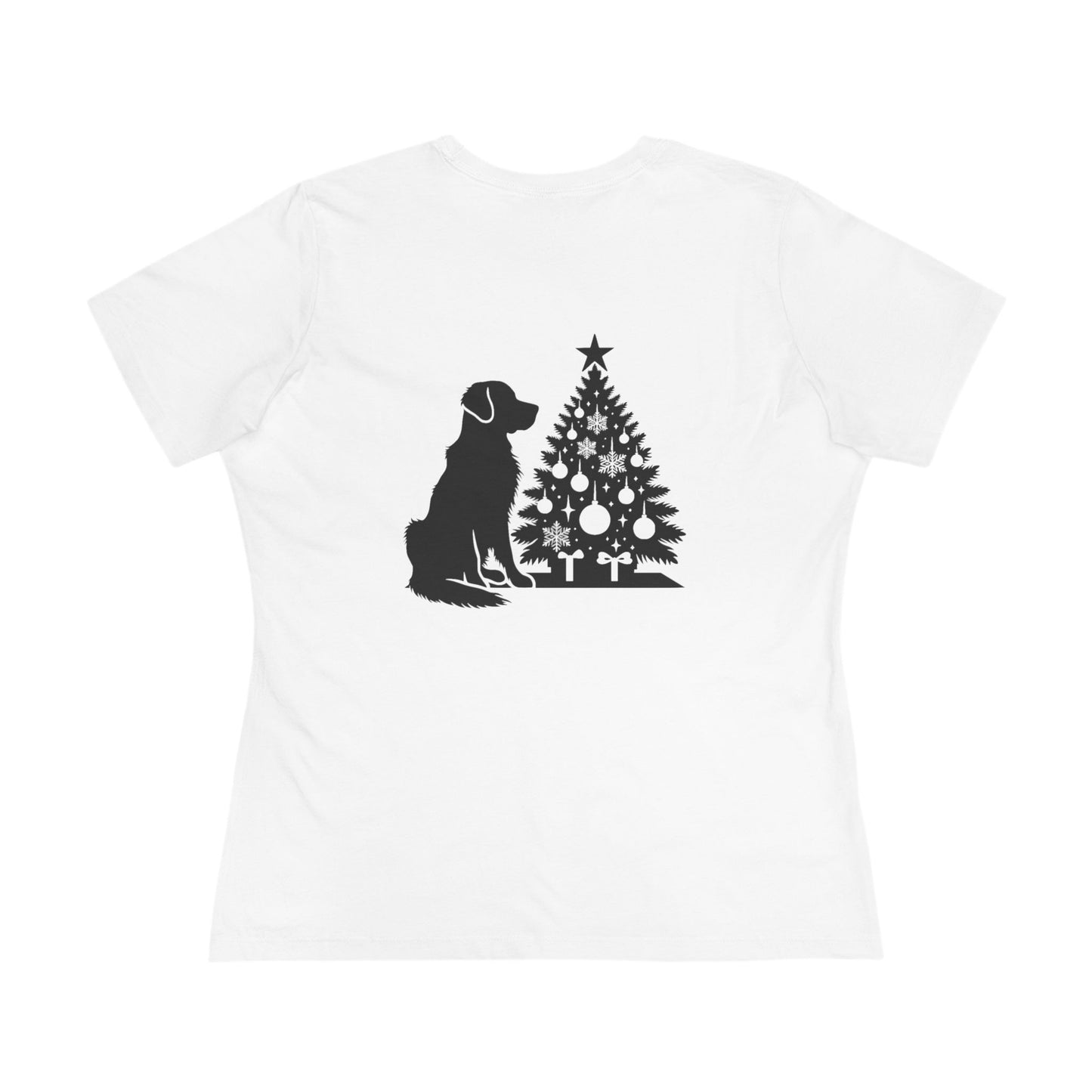 Golden Christmas Tree Women's Short Sleeve Crewneck Tee