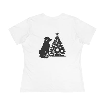 Golden Christmas Tree Women's Short Sleeve Crewneck Tee