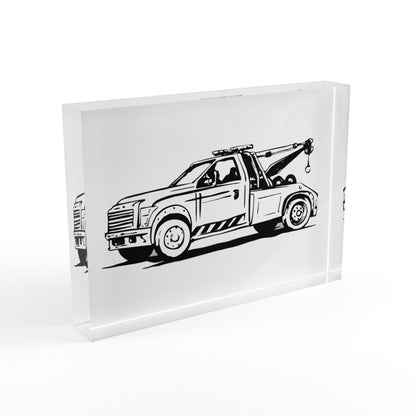 Wheel Lift Tow Truck Acrylic Photo Block