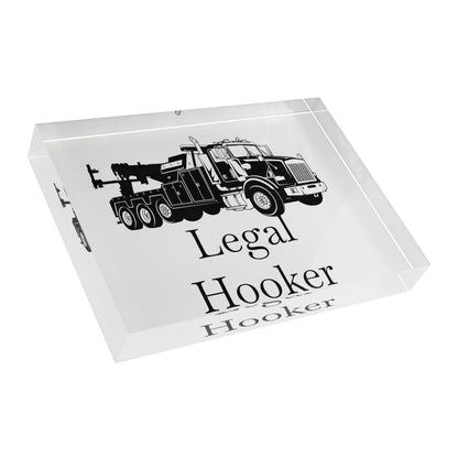 Legal Hooker Heavy Tow Truck Acrylic Photo Block