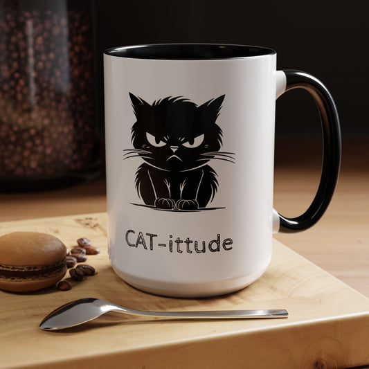 CAT-ittude 2-Tone Coffee Mug
