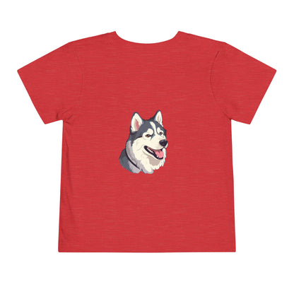Malamute Head Toddler Unisex Short Sleeve Crewneck Tee