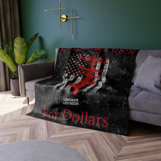 Climbing Poles Crushed Velvet Blanket