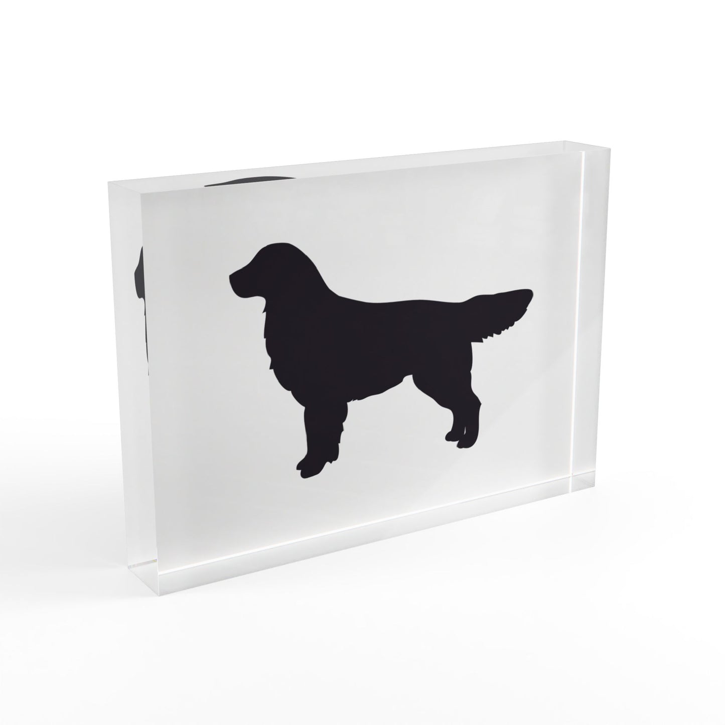 Golden Silhouette Acrylic Photo Block