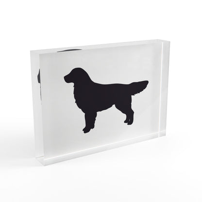 Golden Silhouette Acrylic Photo Block