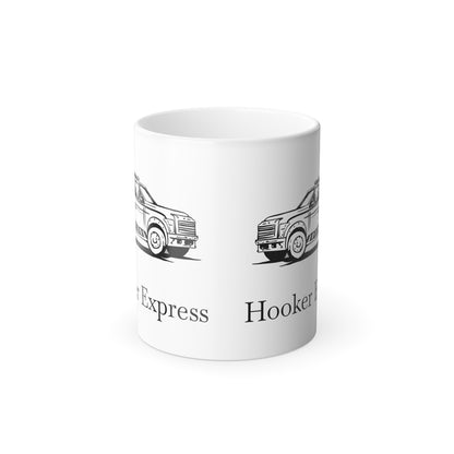 H**ker Express Wheel Lift Tow Truck Color Changing Mug
