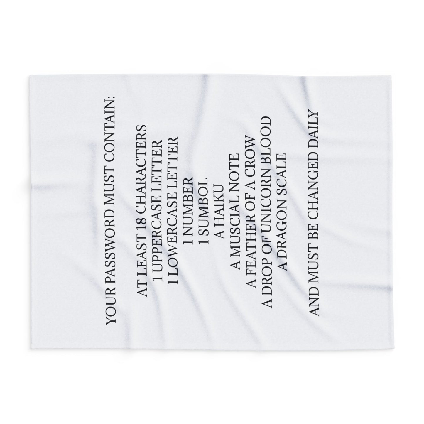Password Arctic Fleece Blanket