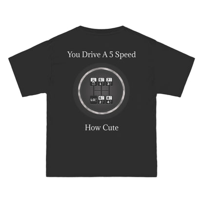 5 Speed How Cute Men's Short-Sleeve Crewneck Tee