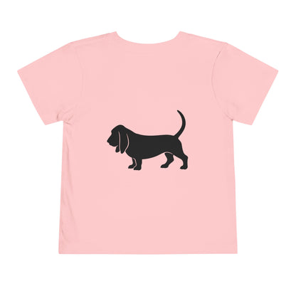 Basset Hound Toddler Unisex Short Sleeve Crewneck Tee