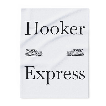 H**ker Express Wheel Lift Tow Truck Arctic Fleece Blanket
